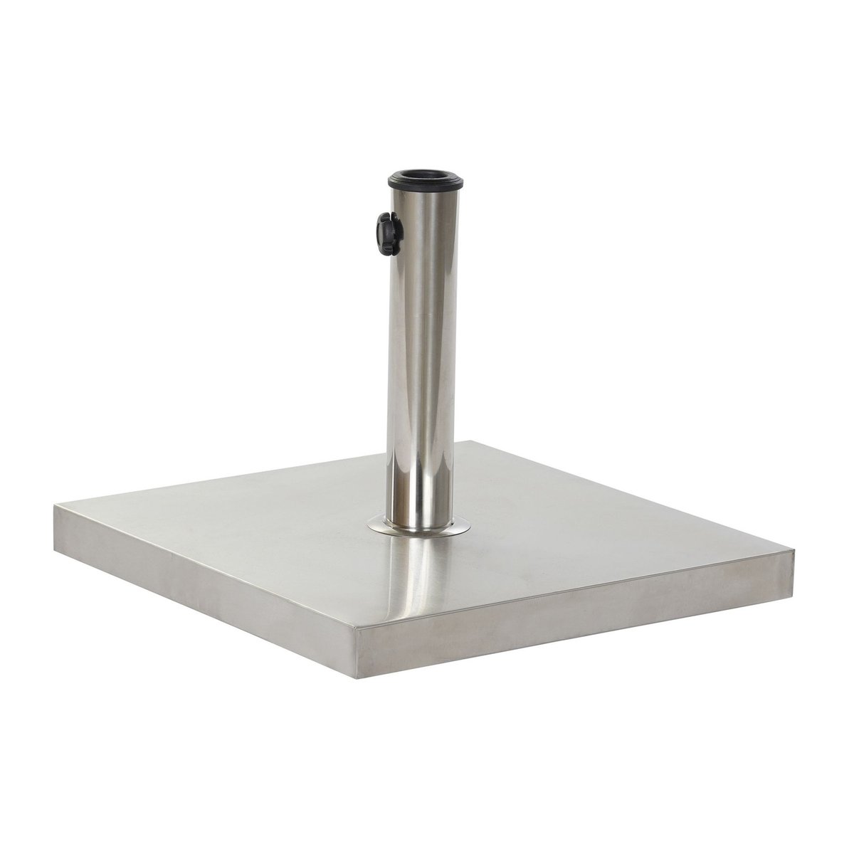 Pied de parasol carré en Inox - 20kg chrome/inox, WADIGA