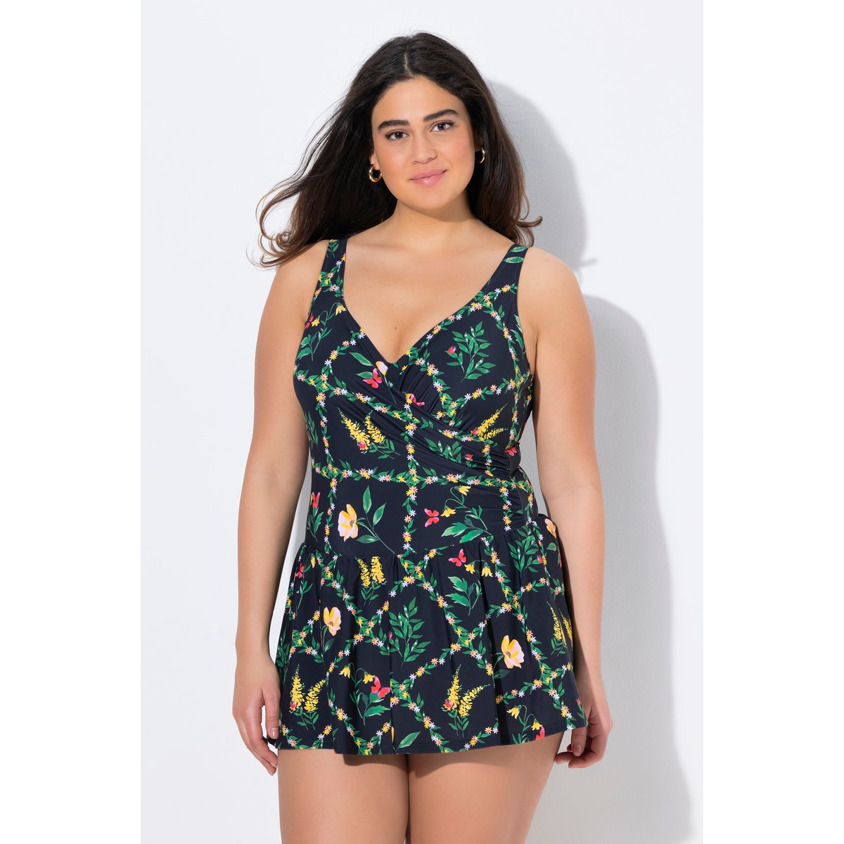 Robe de bain, bonnets souples avec armatures noir, ULLA POPKEN