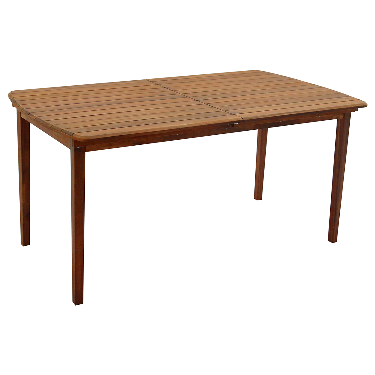 Table de jardin extensible rectangulaire en bois massif L160-210 cm CANOPEE naturel, MILIBOO
