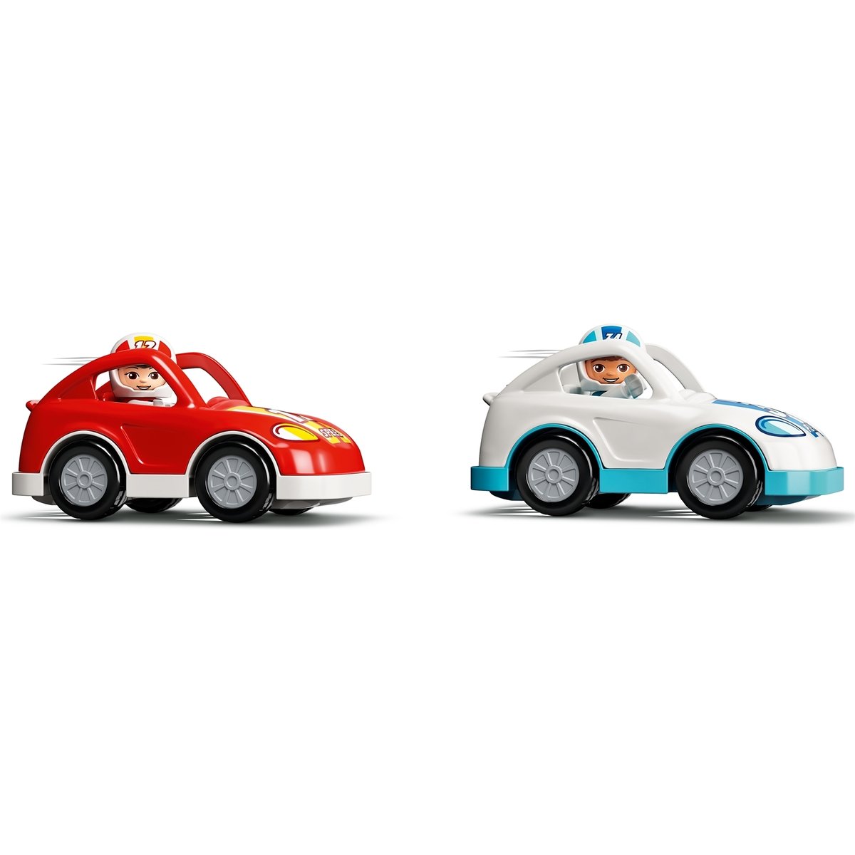 Duplo Les voitures de course multicolore, LEGO