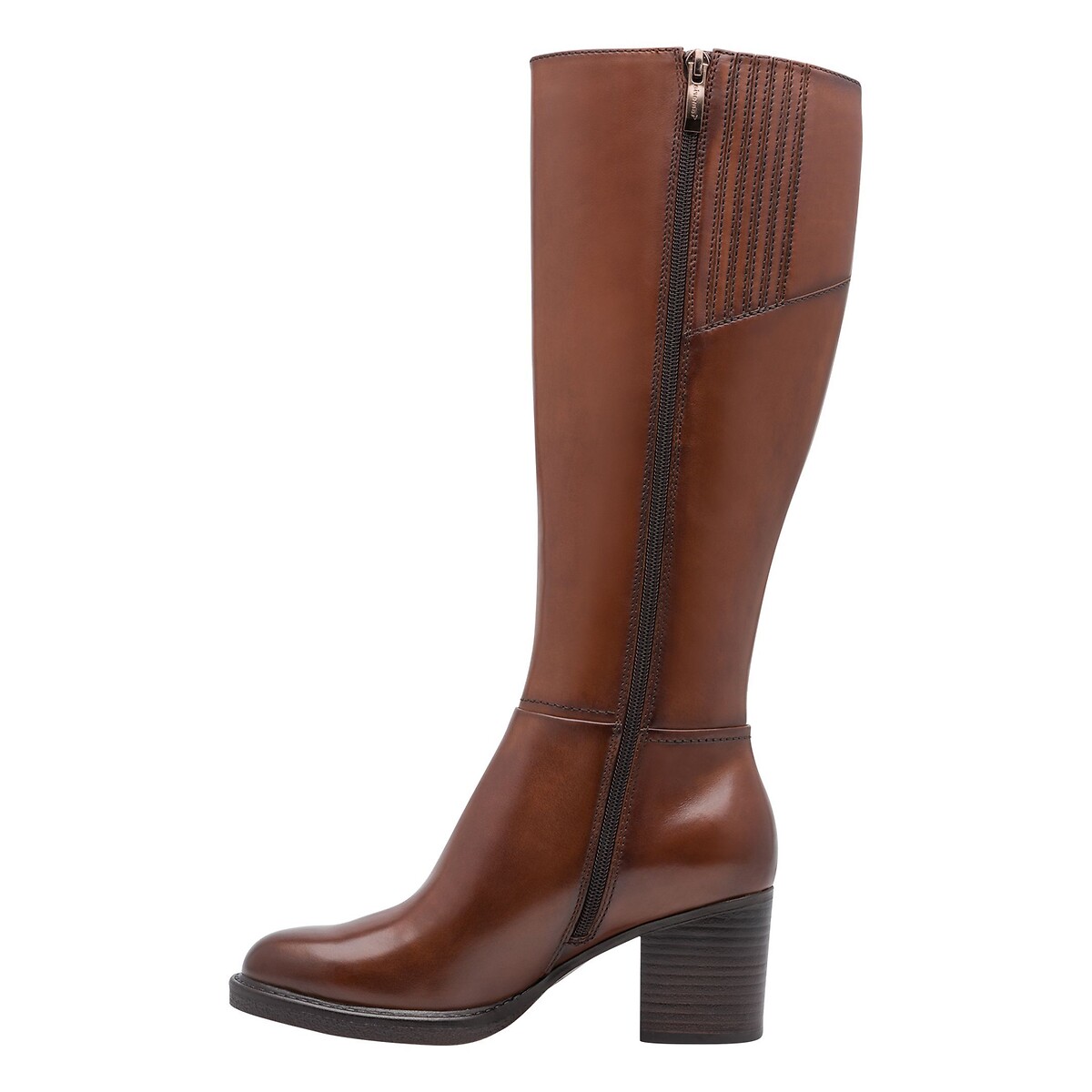 Botas com saltos pequenos, pele, sola antiderrapante moscatel, TAMARIS