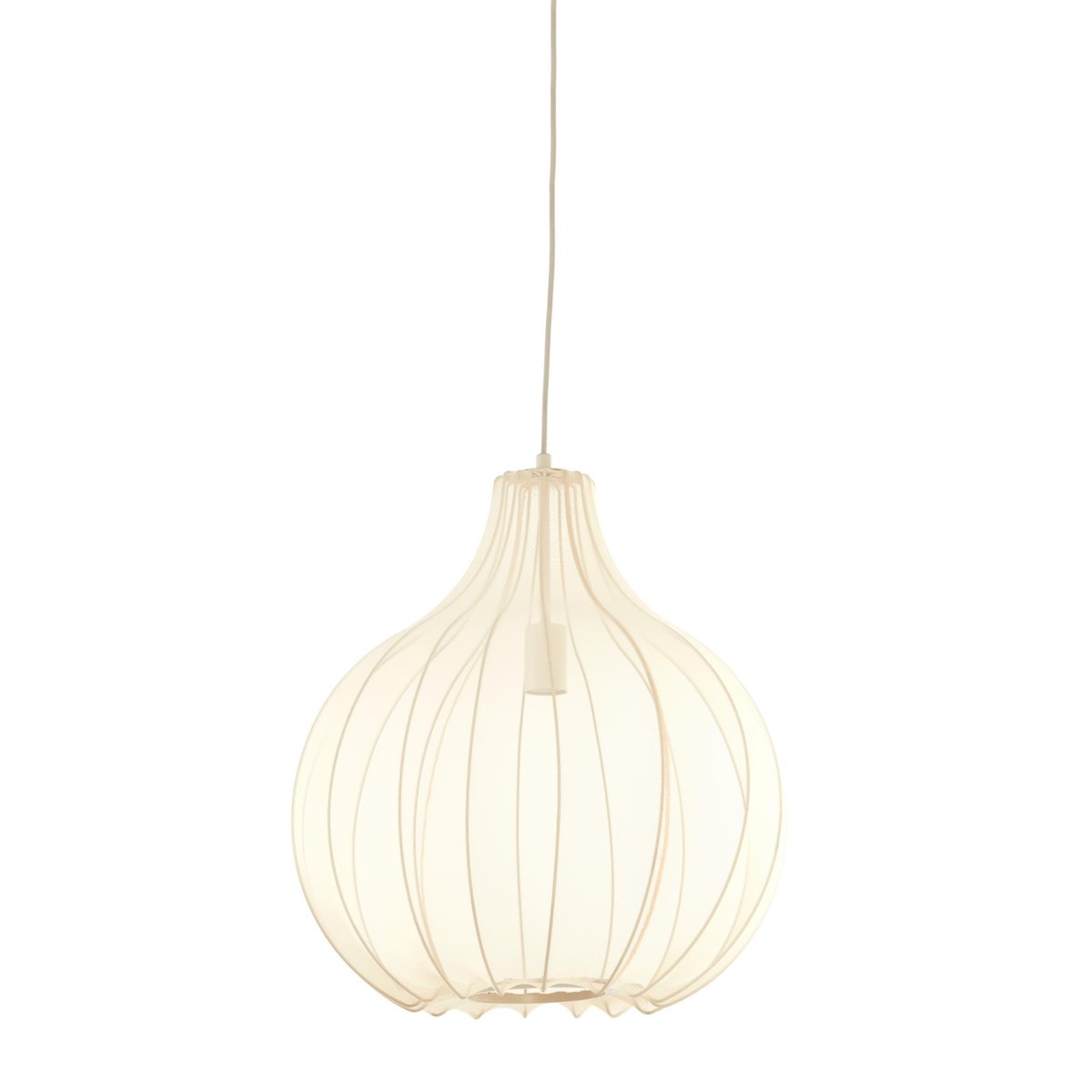 Lampe Suspendue Textiles ELATI sable, LIGHT & LIVING 