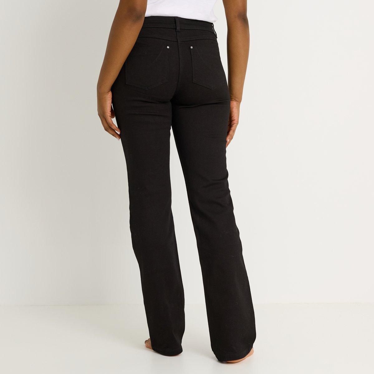 Jean droit NEWYORK D01 noir, GRAIN DE MALICE