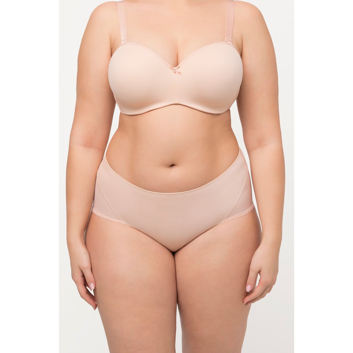 Culotte maxi aspect string à empiècements champagne, ULLA POPKEN