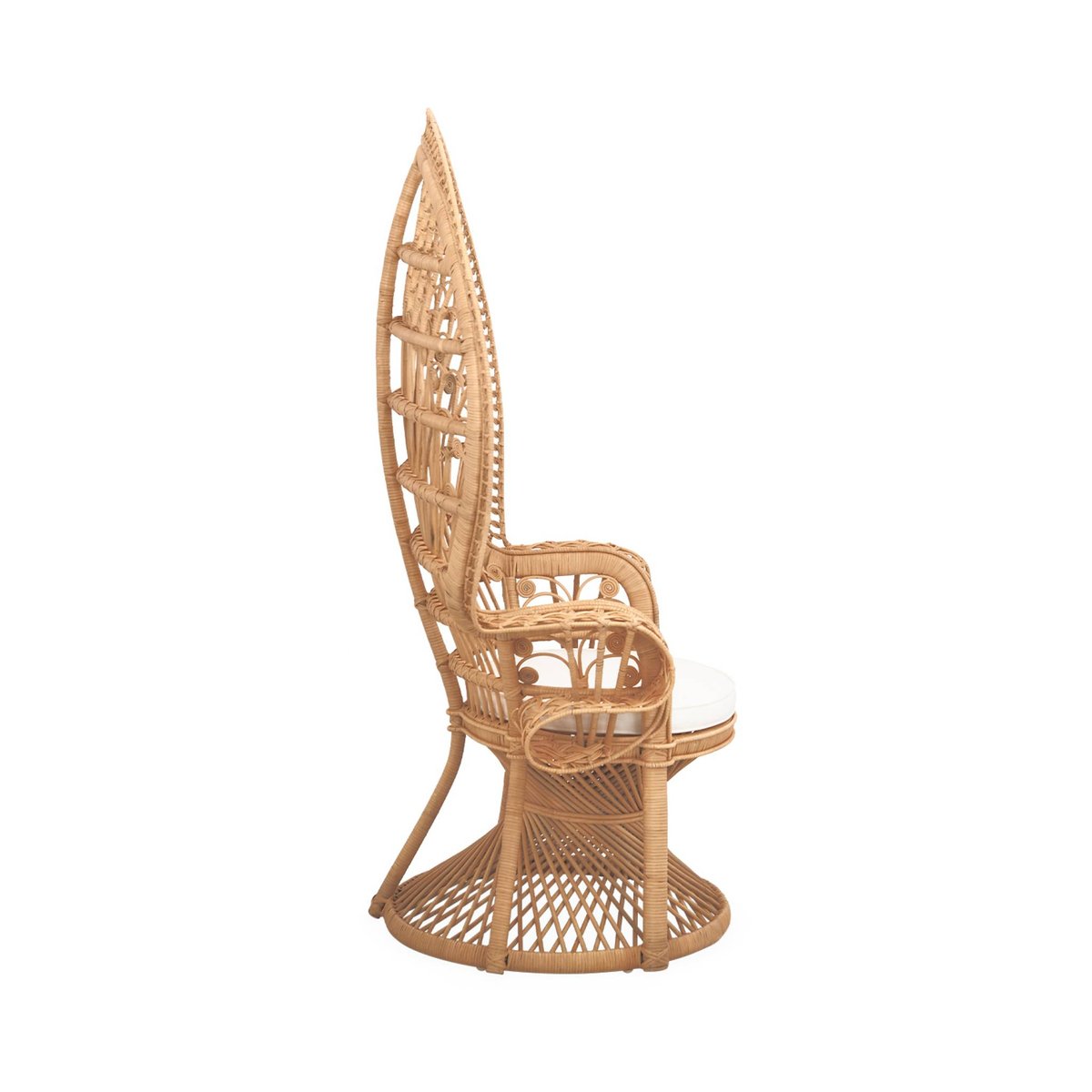 Fauteuil vintage rotin MAHE naturel, SWEEEK