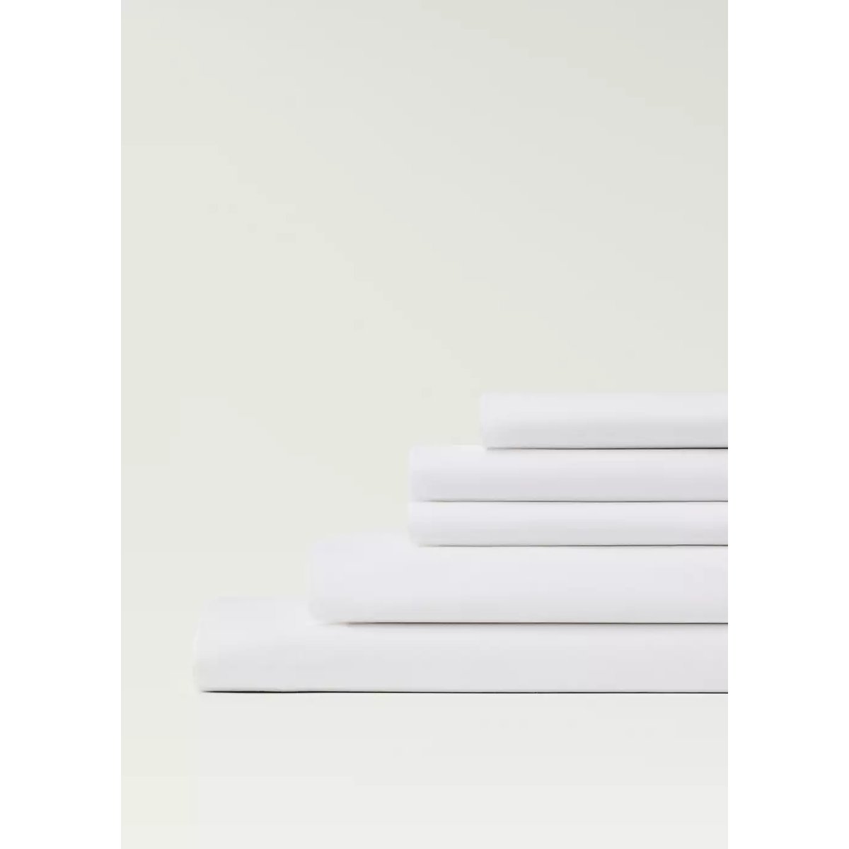 Drap percale de coton lit 90 cm blanc, MANGO HOME