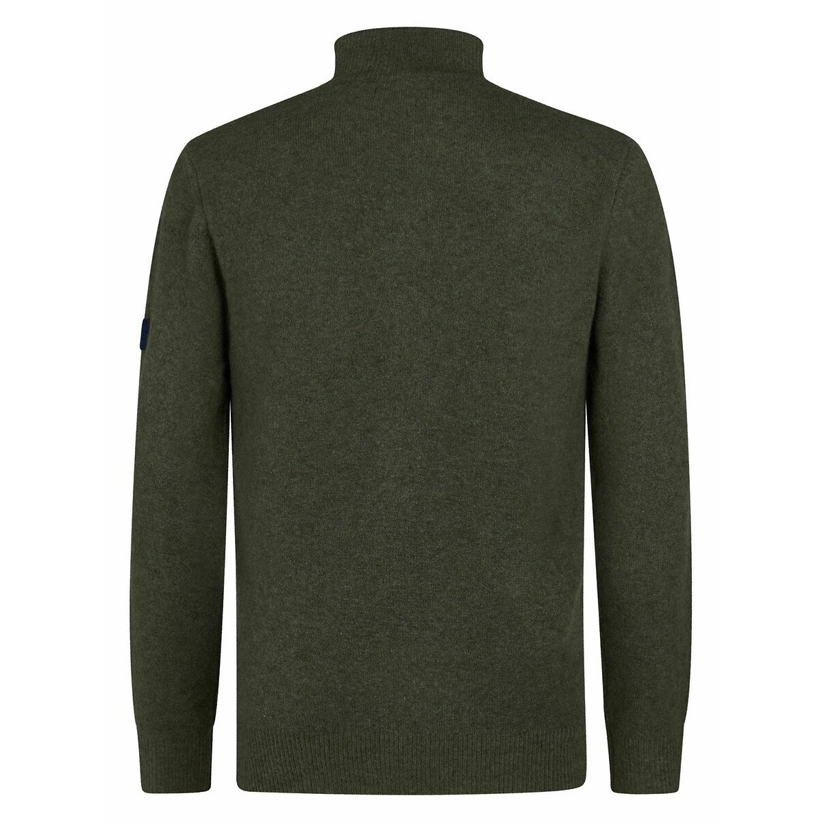 Zip-Up Cardigan with High Neck khaki, PETROL INDUSTRIES
