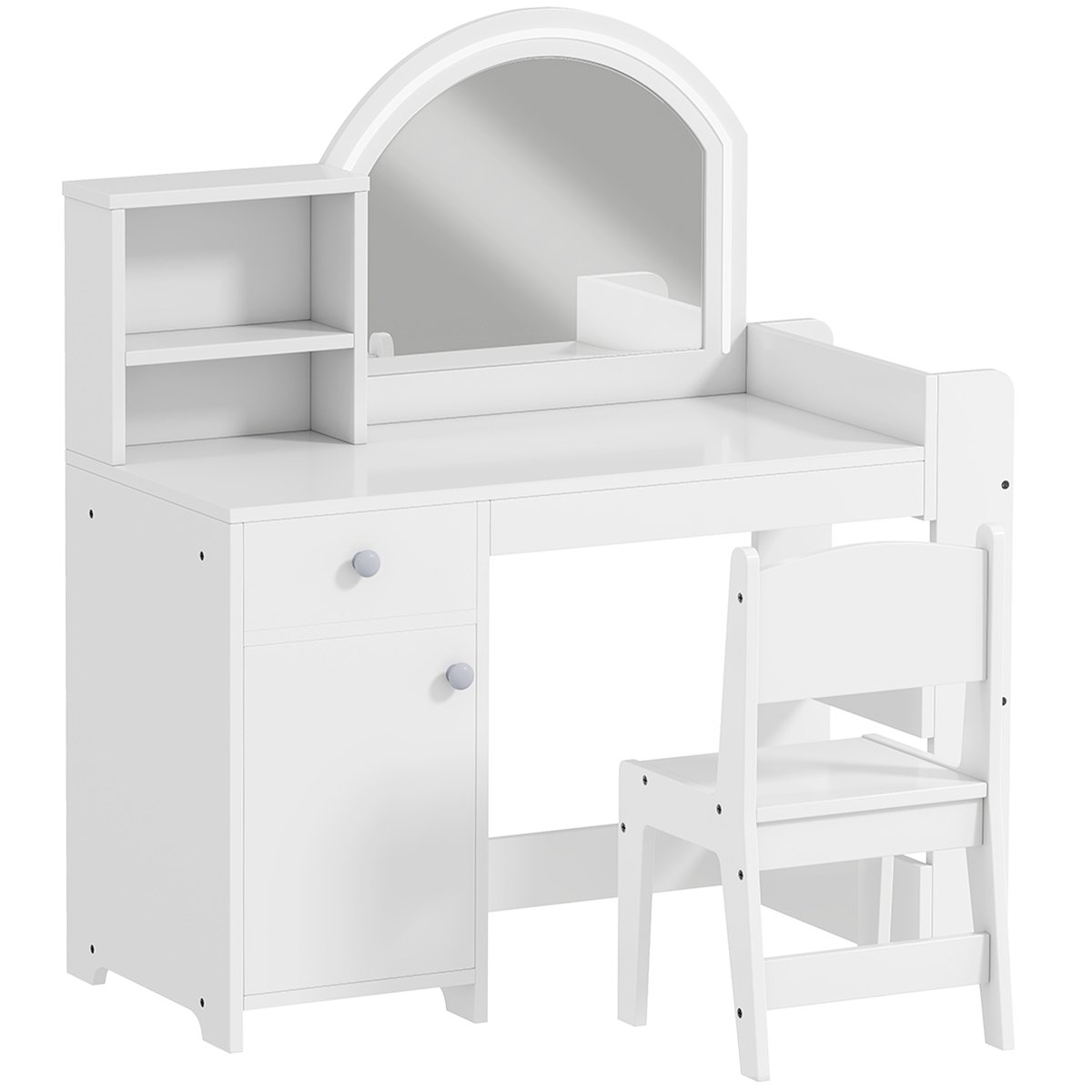 Ensemble de coiffeuse pour enfants MDF Blanc blanc, AIYAPLAY