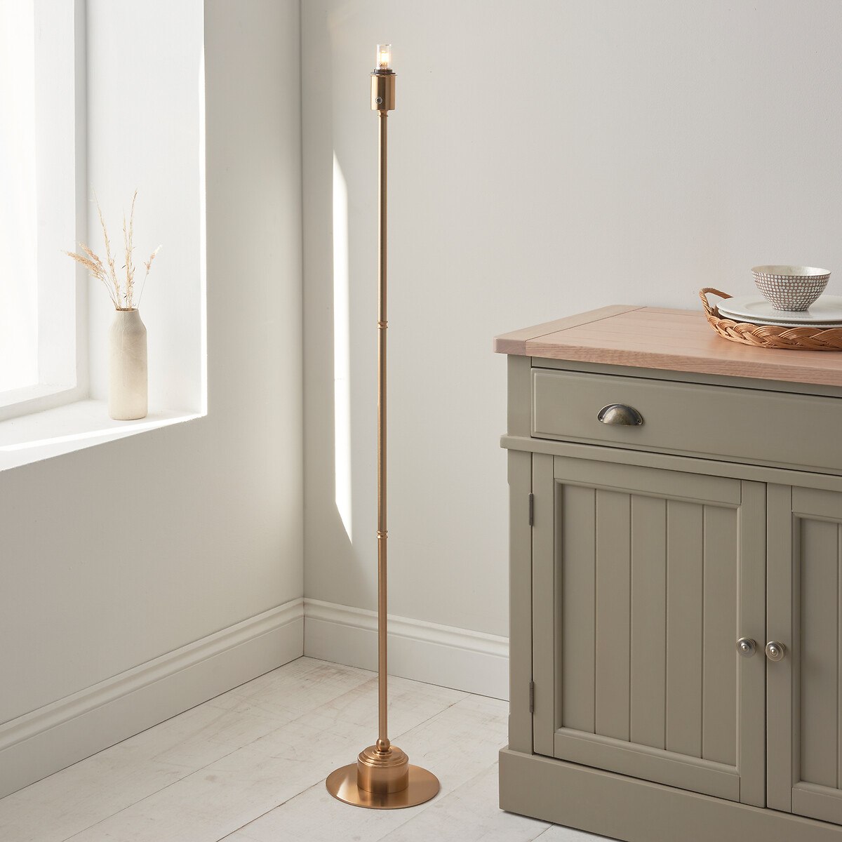 Briar Rechargeable Floor Light in Aged Brass aged brass, ÉDITÉ