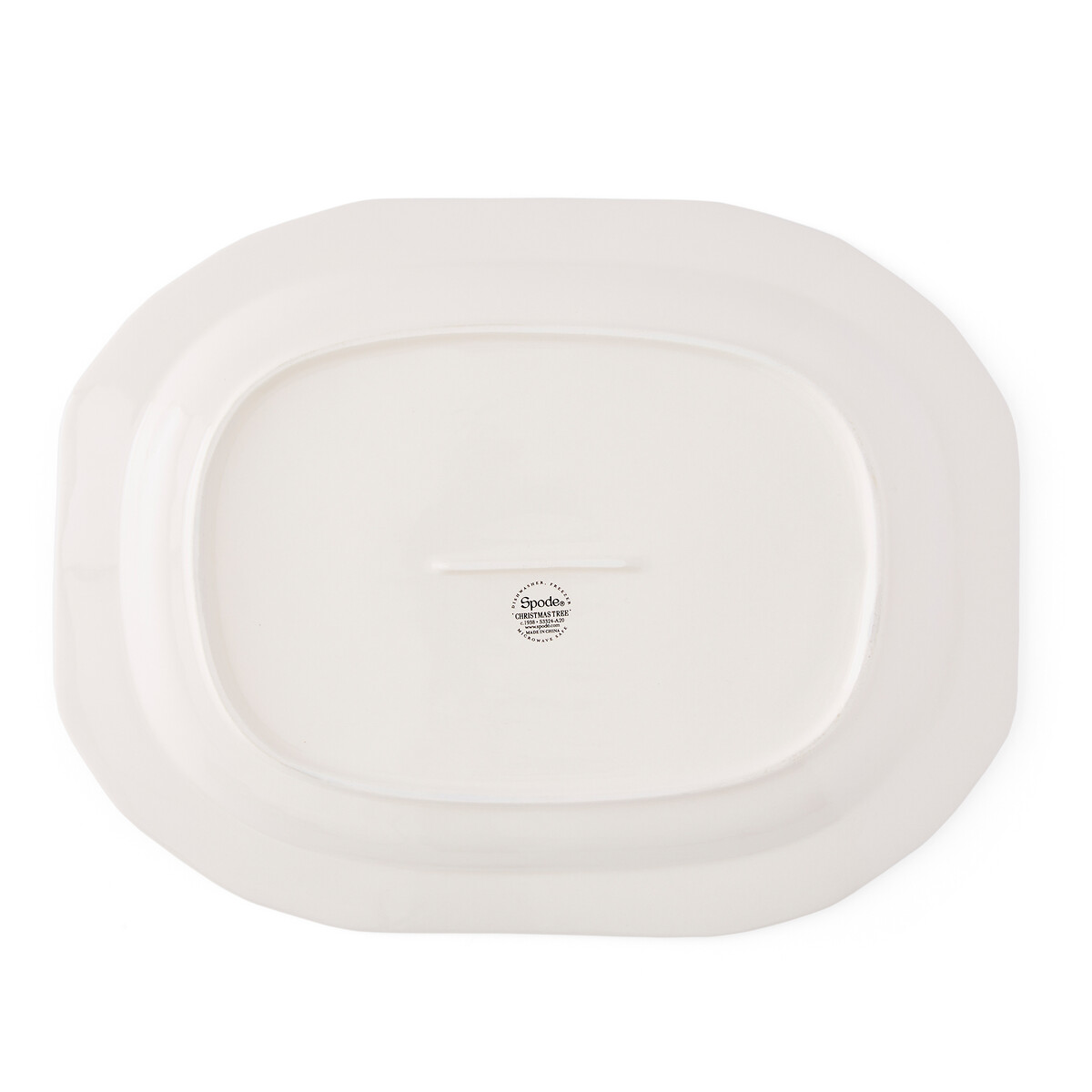 Christmas Tree Sculpted Platter white, SPODE