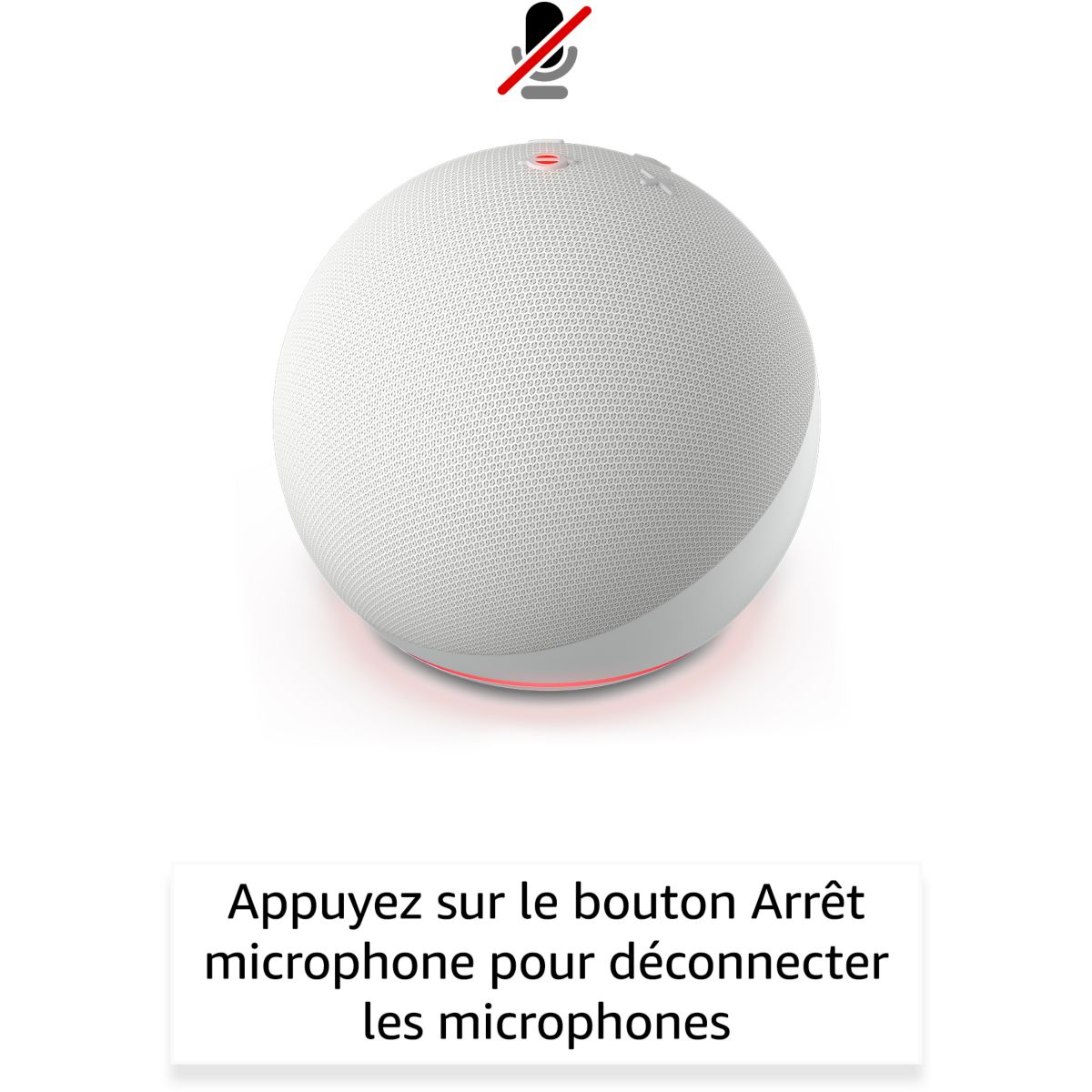 Assistant vocal Echo Dot 5 Anthracite blanc, AMAZON