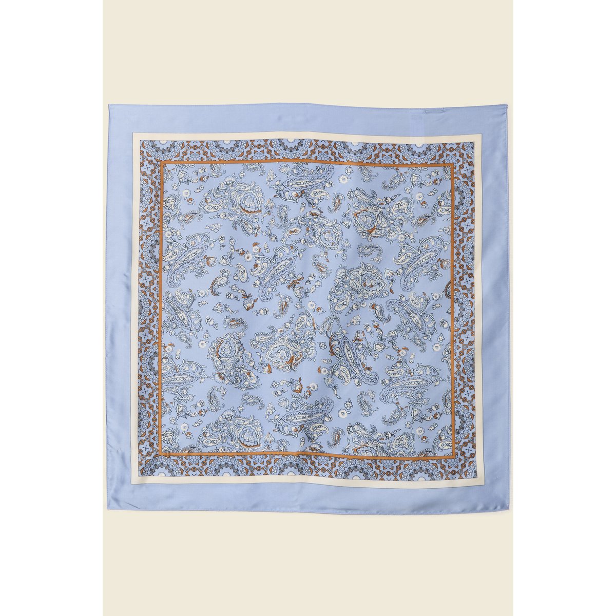 Foulard satiné bleu pastel, BONOBO