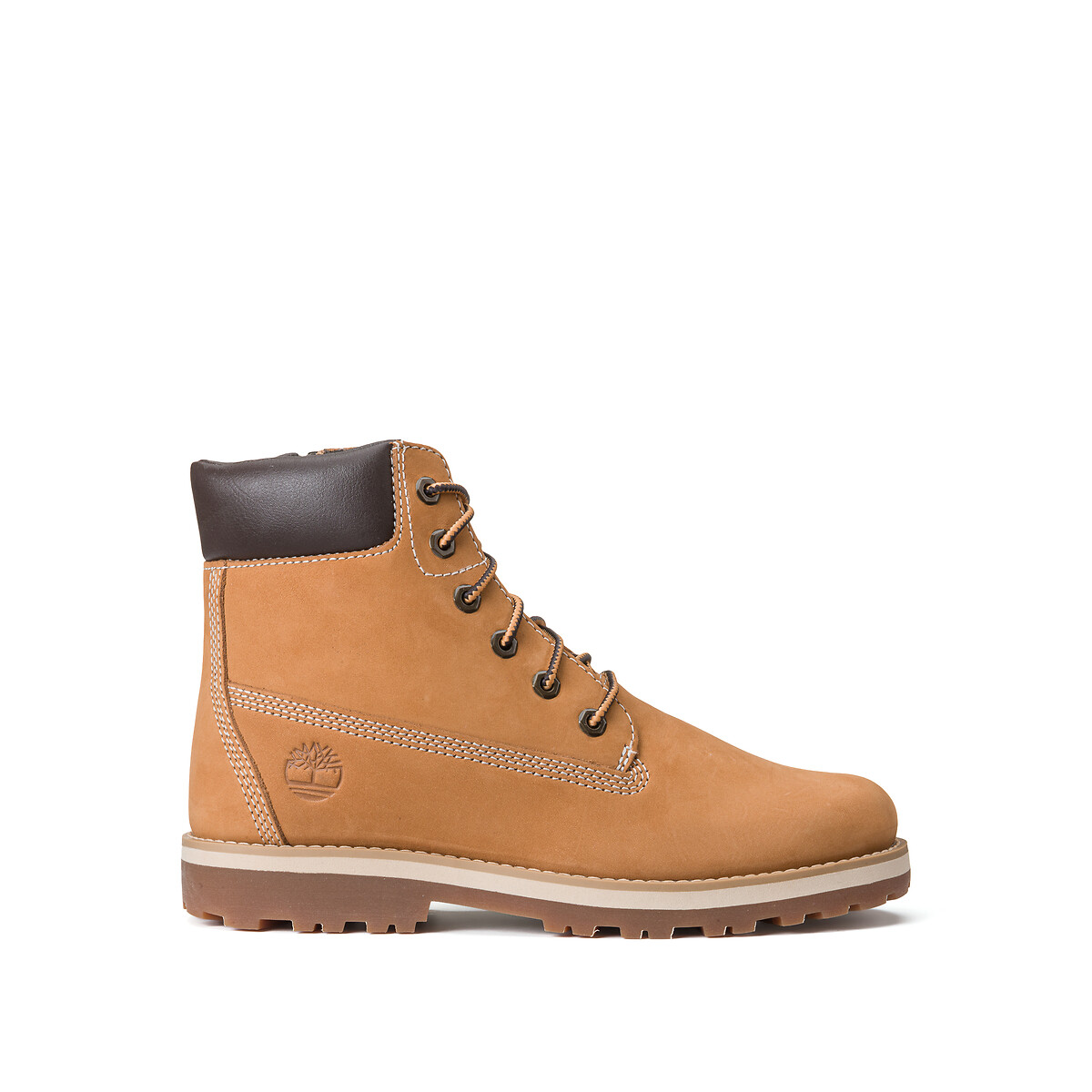Bottines à lacets avec zip COURMA KID MID LACE miel, TIMBERLAND