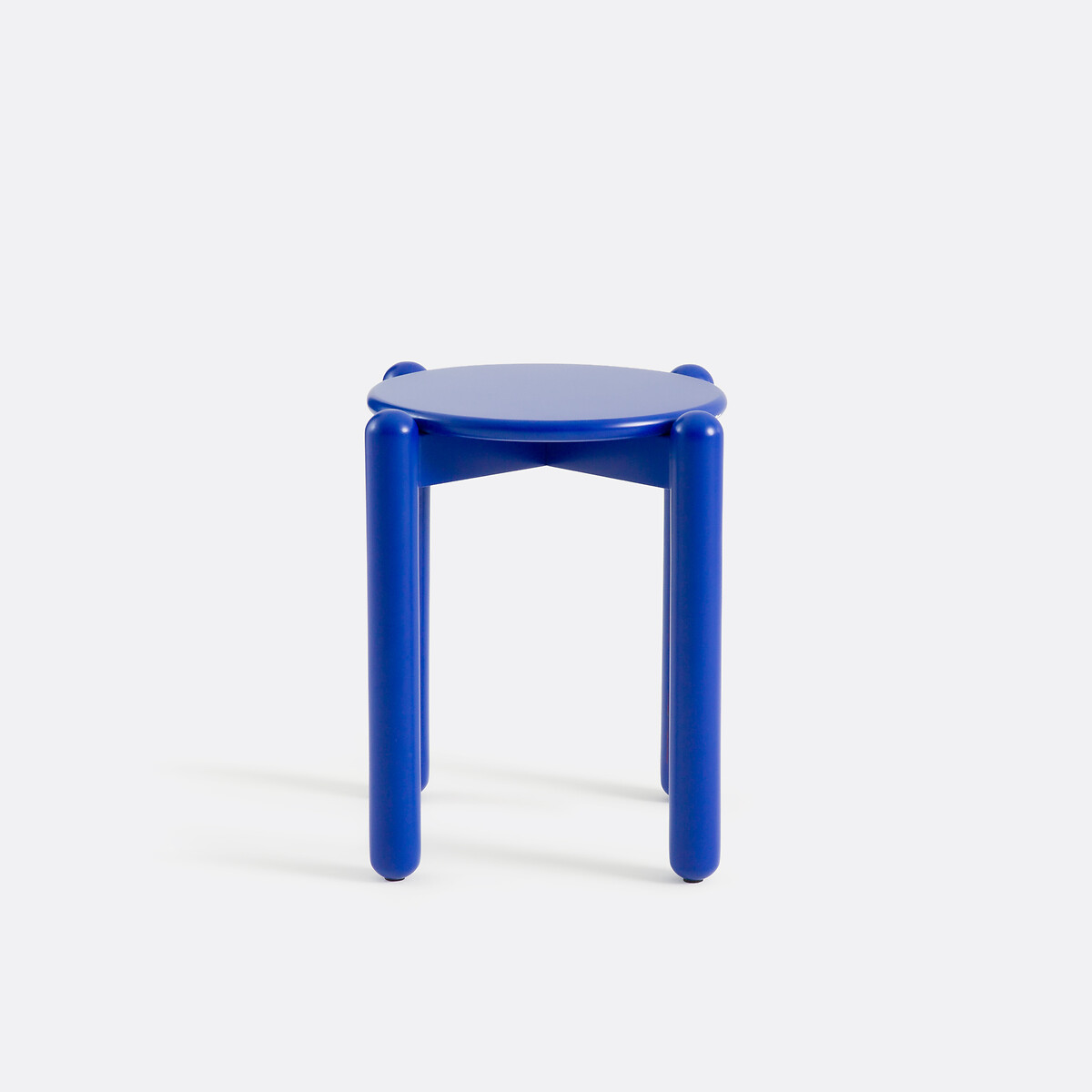 Tabouret hêtre massif coloré, COLOQUO bleu, LA REDOUTE INTERIEURS