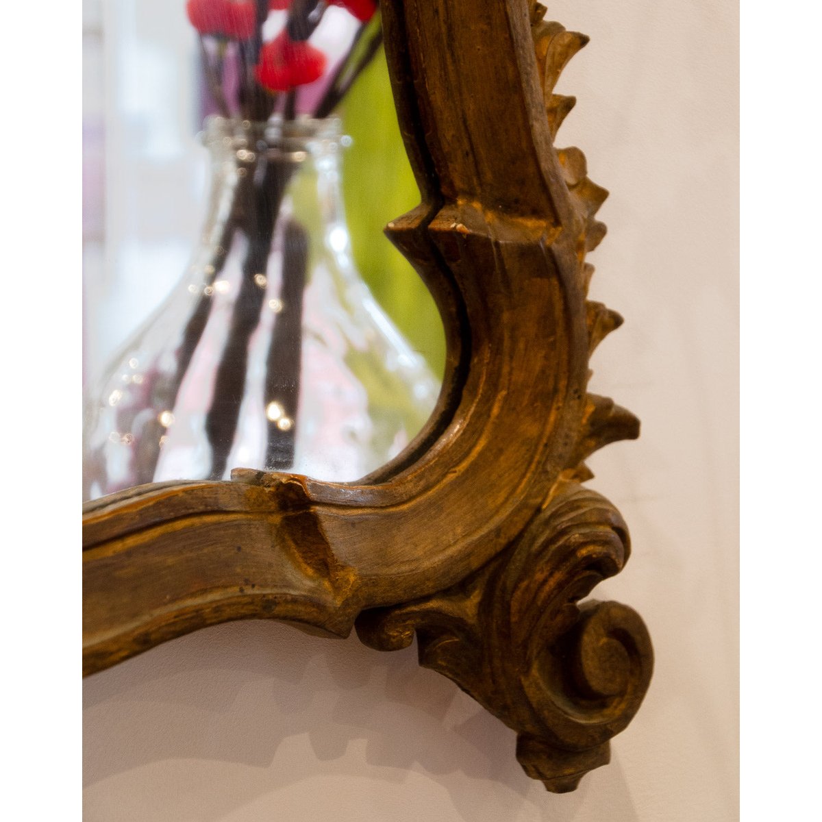 Miroir en bois sculpté Georges N°1202 - Bon état miroir, DEBONGOUT