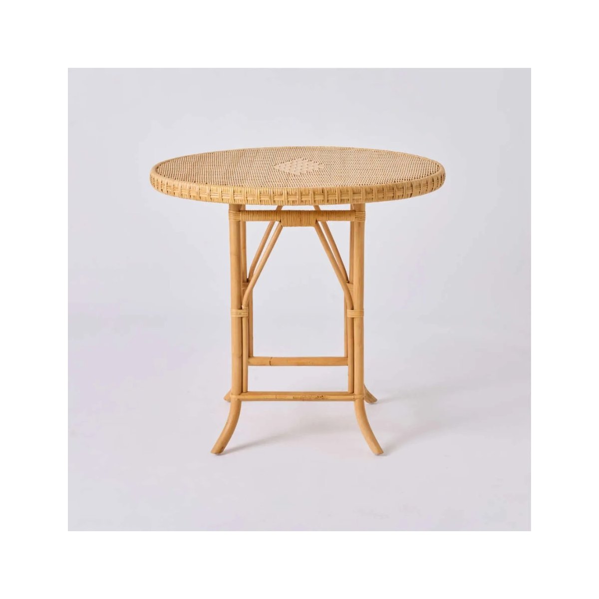 Table guéridon en rotin tressé EUGENIE rotin naturel, KOK