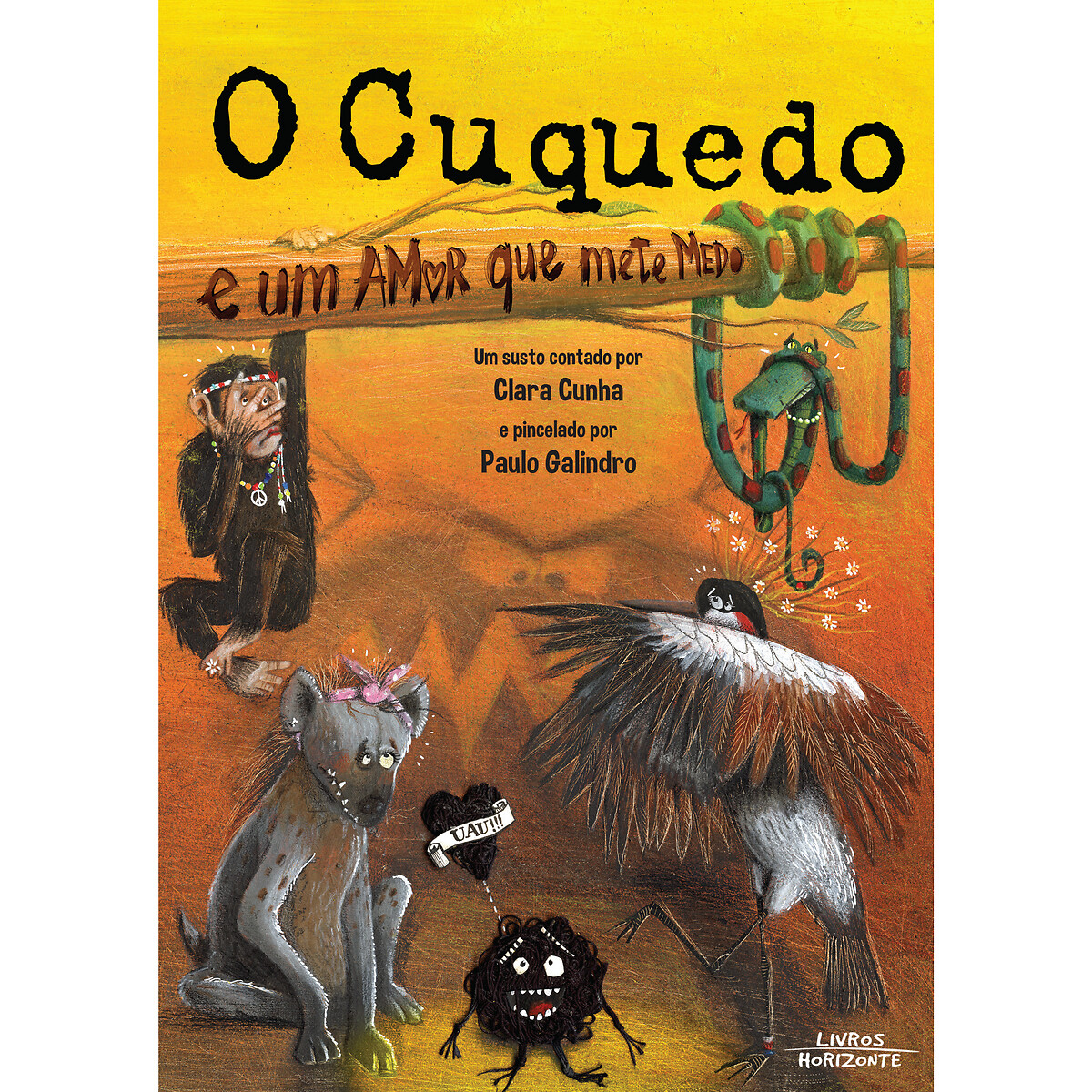 Livro O Cuquedo e um amor que mete medo multicolor, LIVROS HORIZONTE