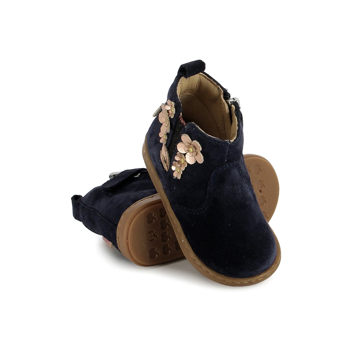 Bottine à Zip BOUBA MULTIFLO marine, SHOO POM