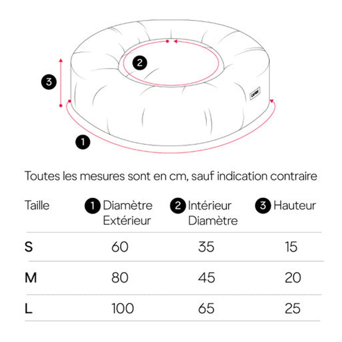 Lit pour chien en velours côtelé, NUBA orange, CAFIDE