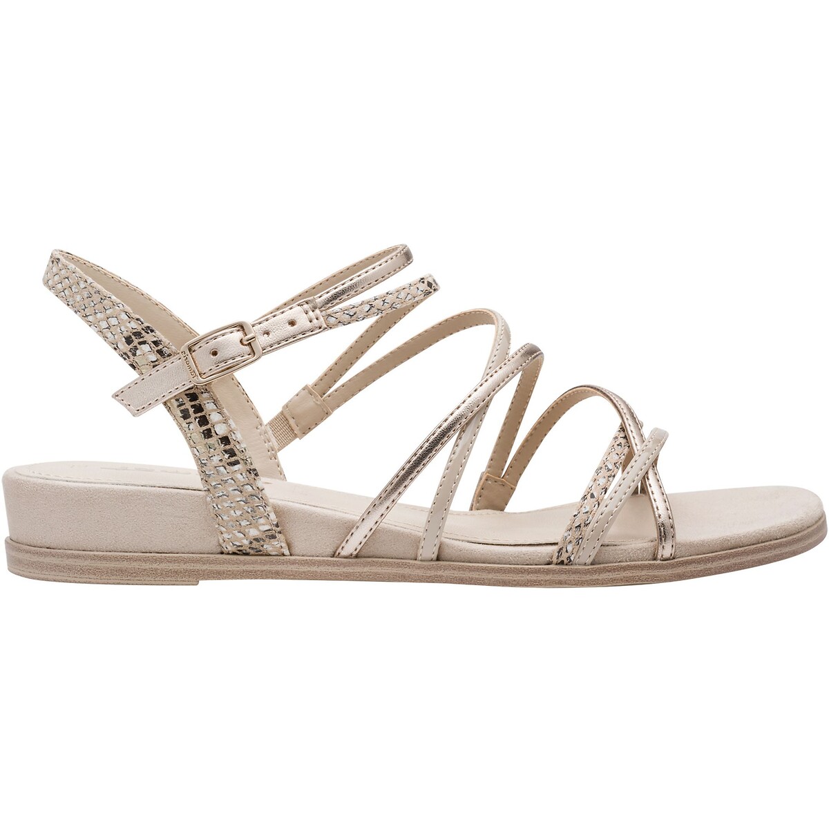 Flat Multi-Strap Sandals nude, TAMARIS