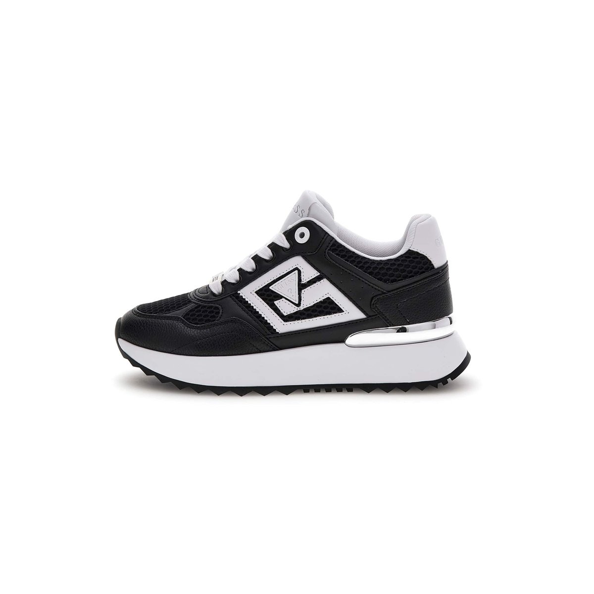 Baskets De Running Korenzo Empiècements Irisés noir, GUESS
