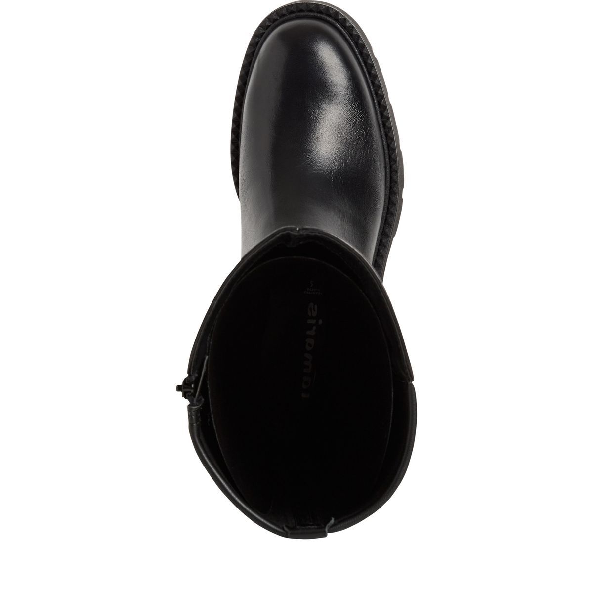 Bottes en cuir noir, TAMARIS