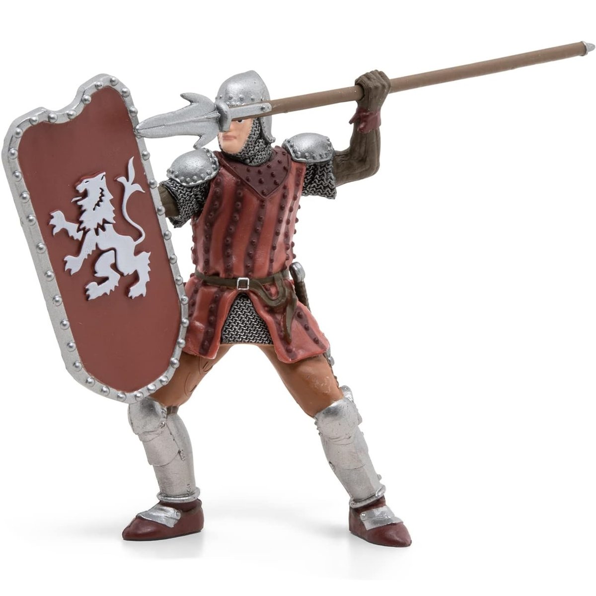 Figurine Chevalier au javelot marron, PAPO