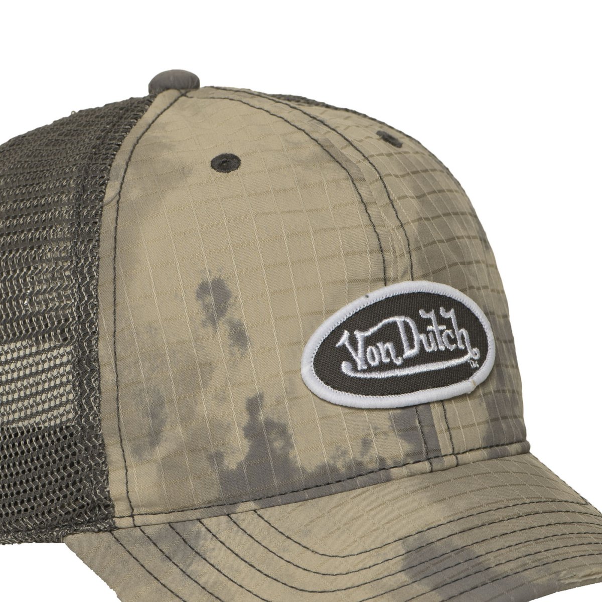 Casquette trucker MAC beige/kaki/gris, VON DUTCH