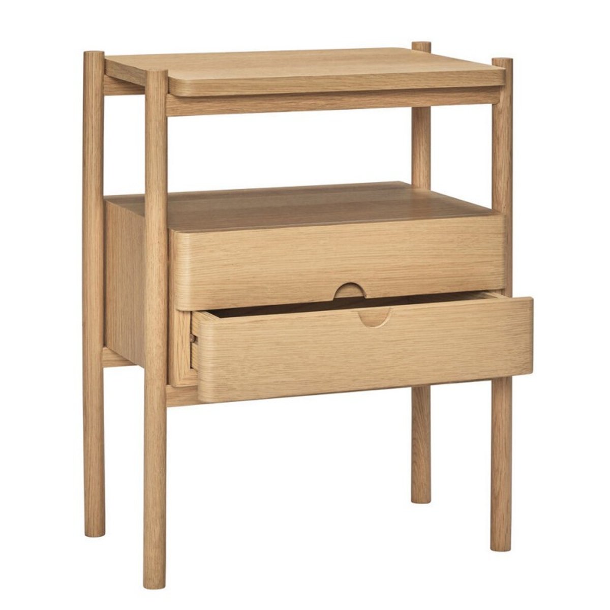 Table de chevet bois tiroirs Appeal bois clair, HUBSCH