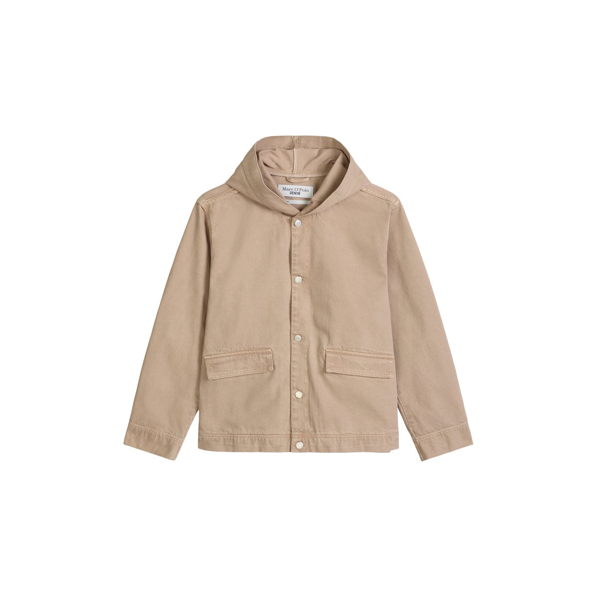 Blouson en jean à capuche regular en denim de coton bio robuste beige, MARC O’POLO DENIM