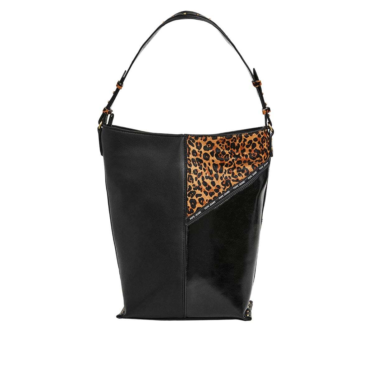 Sac Shopper Effet Cuir noir, PEPE JEANS
