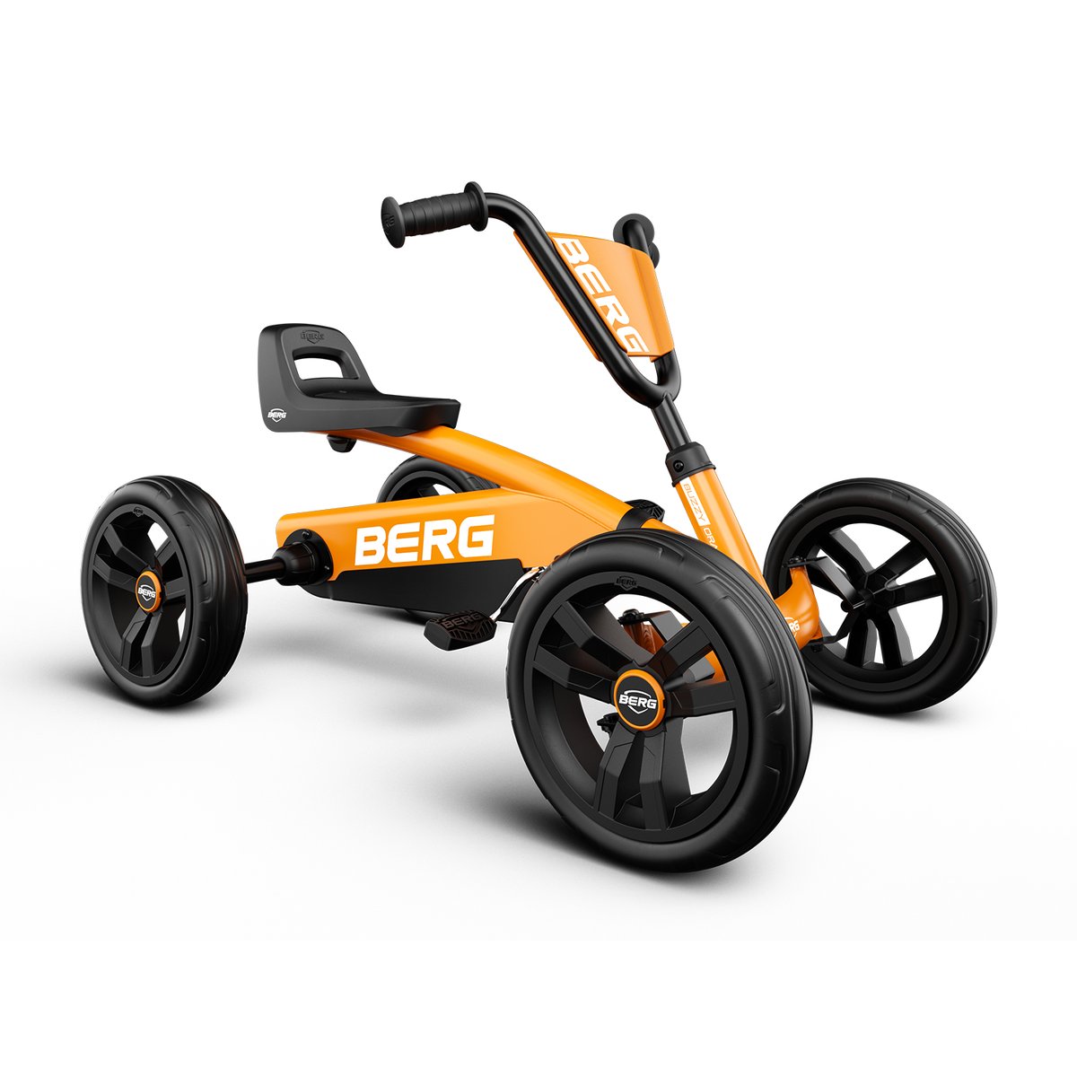 Kart à Pédales pour Enfants, 2+ Ans, Buzzy Vert orange, BERG TOYS