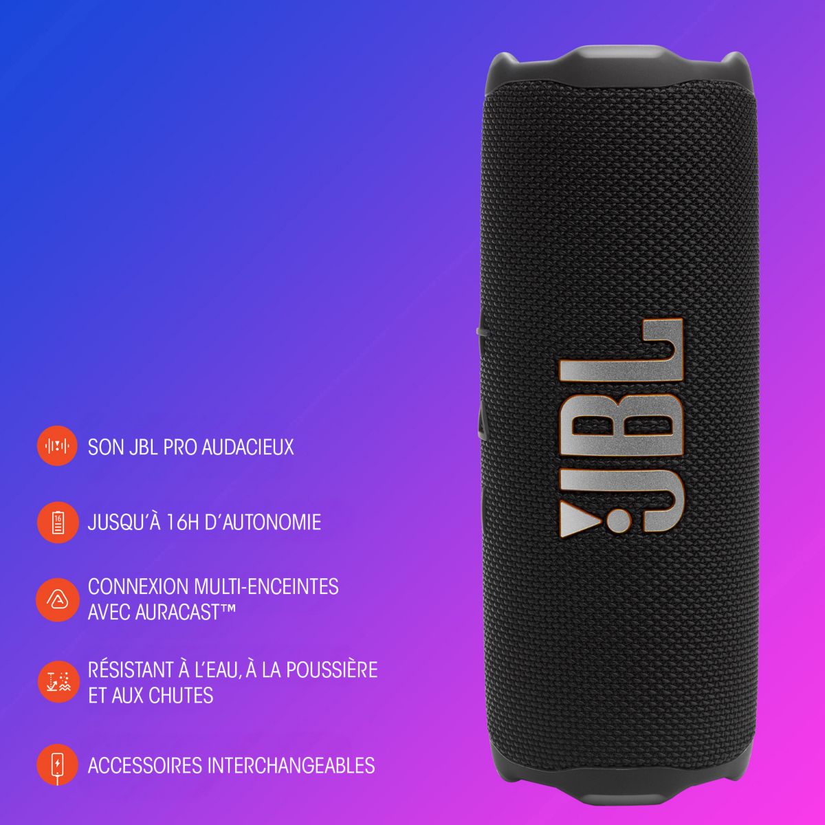Enceinte portable Flip 7 Blanc blanc, JBL