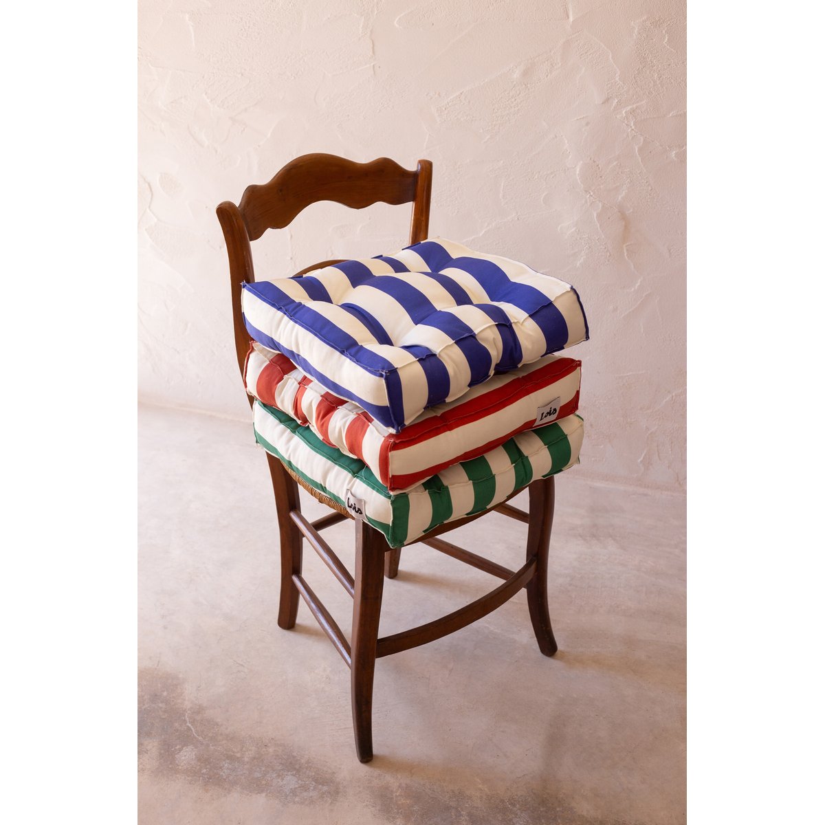 Set 2 Coussins MARSHALL bleu et blanc, REALLY NICE THINGS