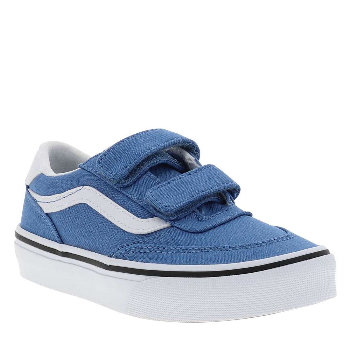 Baskets BROOKLYN LS V talon plat bleu, VANS