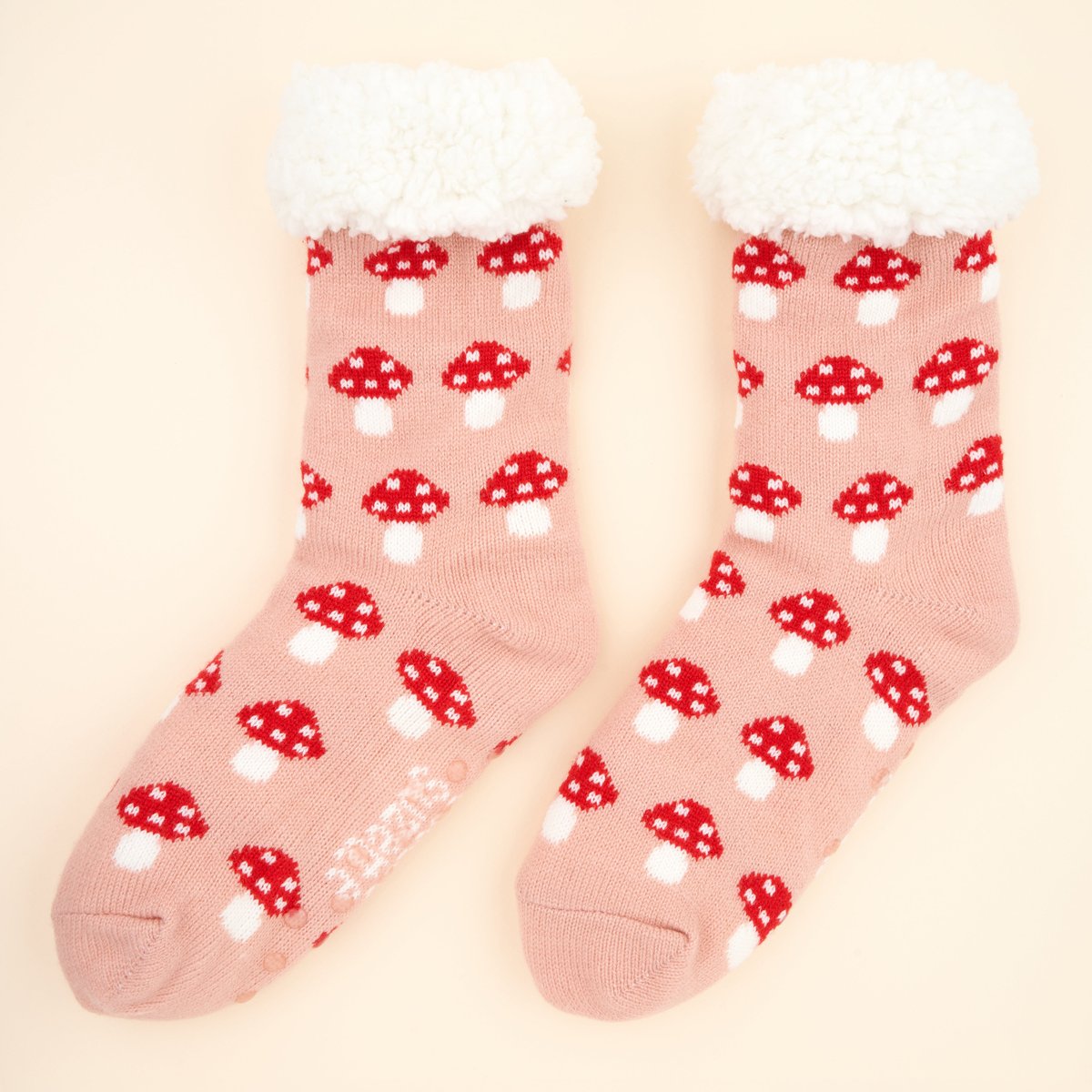 Chaussons CHAMPIGNON rose, COUCOU SUZETTE