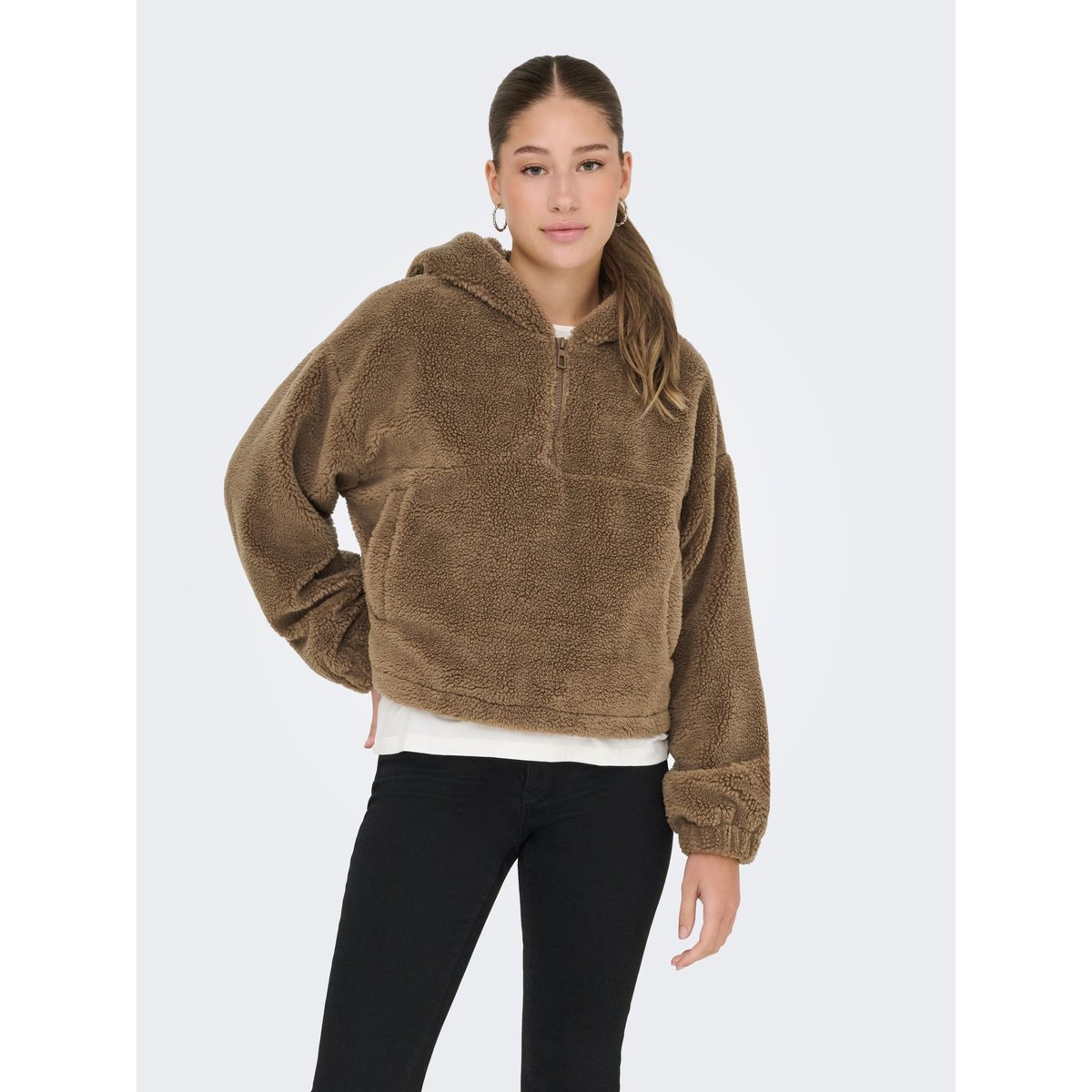 Manteau En Peluche marron - cocoa créme, ONLY