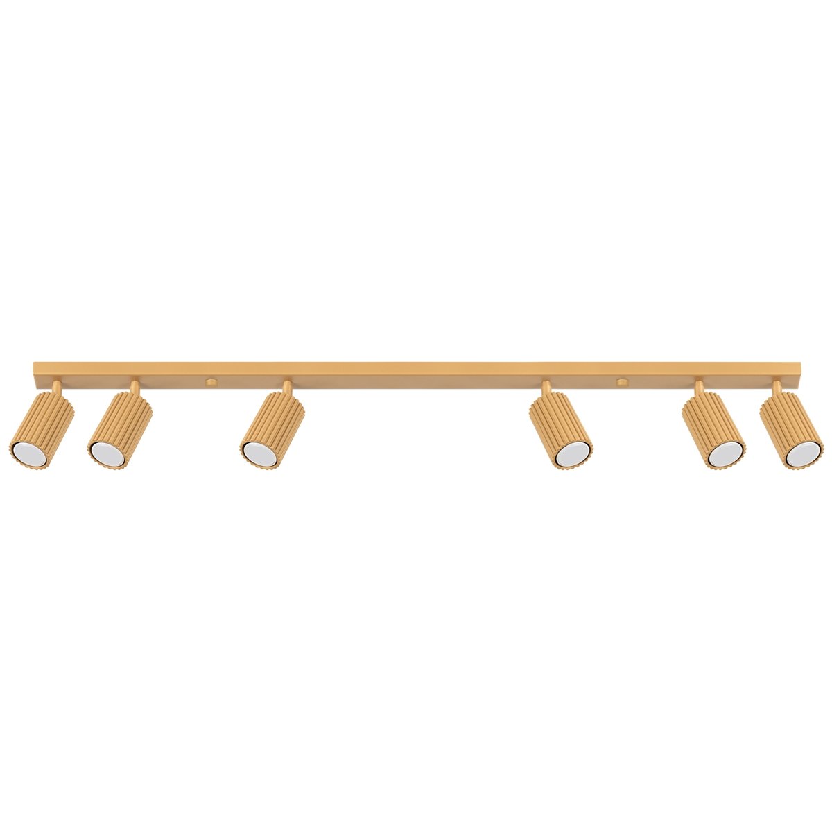 Plafonnier Aluminium Doré GU10 6 Karbon jaune, EDEN