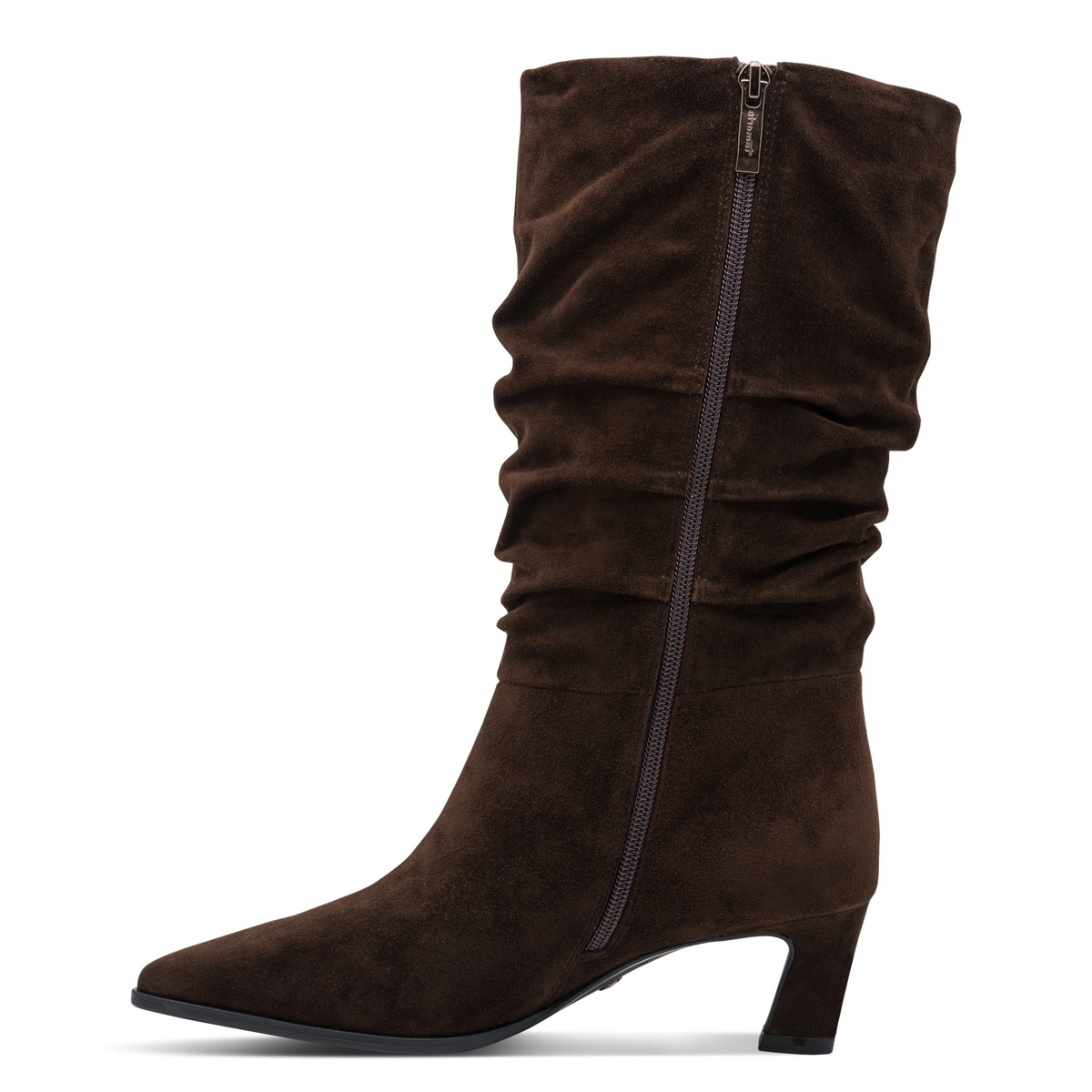 Bottine en cuir marron mocca, TAMARIS