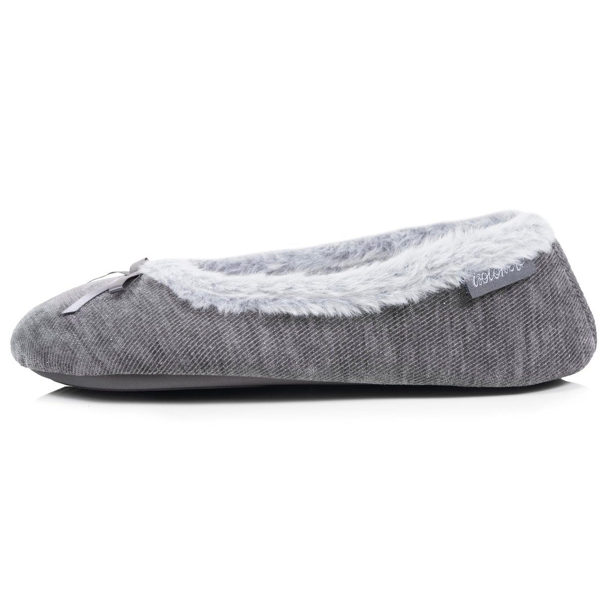 Chaussons extra-light Ballerines gris, ISOTONER