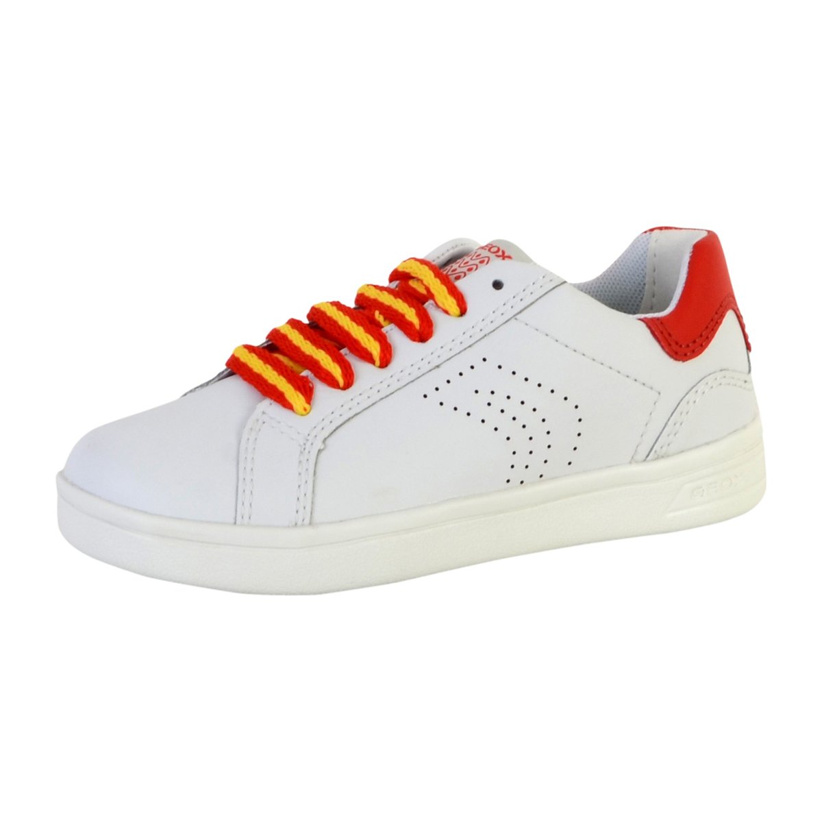 Baskets J Djrock Boy C blanc/rouge, GEOX