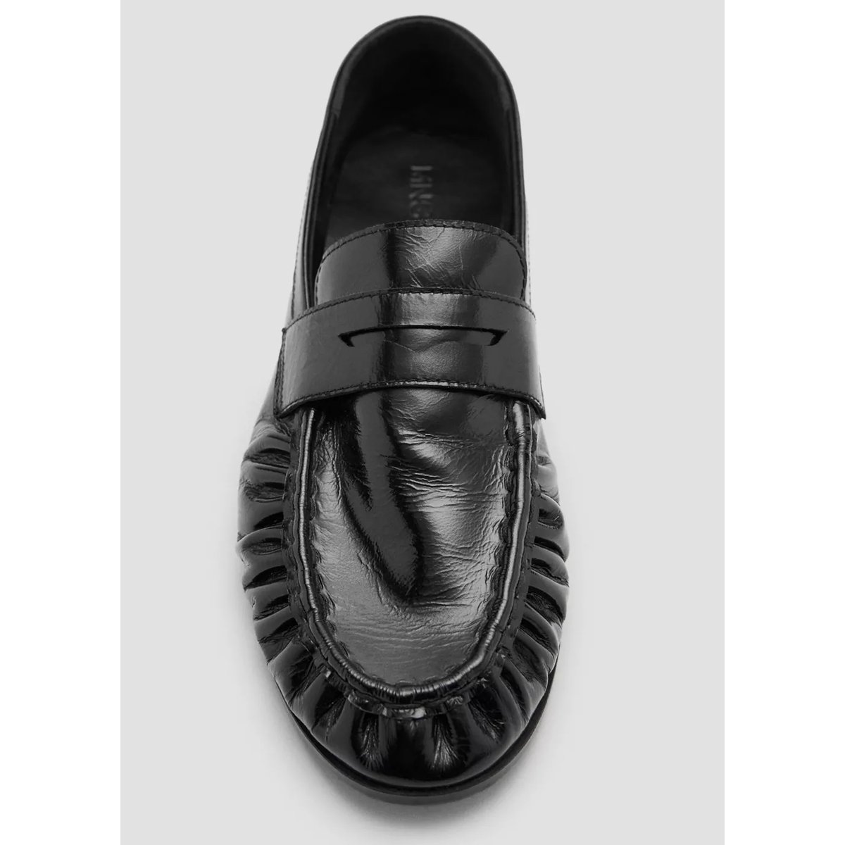 Mocassins cuir noir, MANGO TEEN