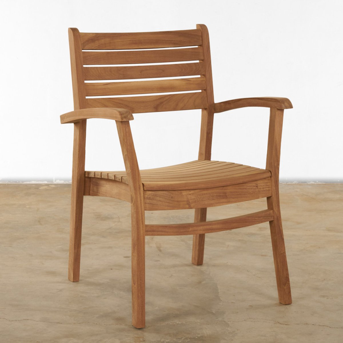 Fauteuil de jardin en teck massif Horismo naturel, WANDA COLLECTION