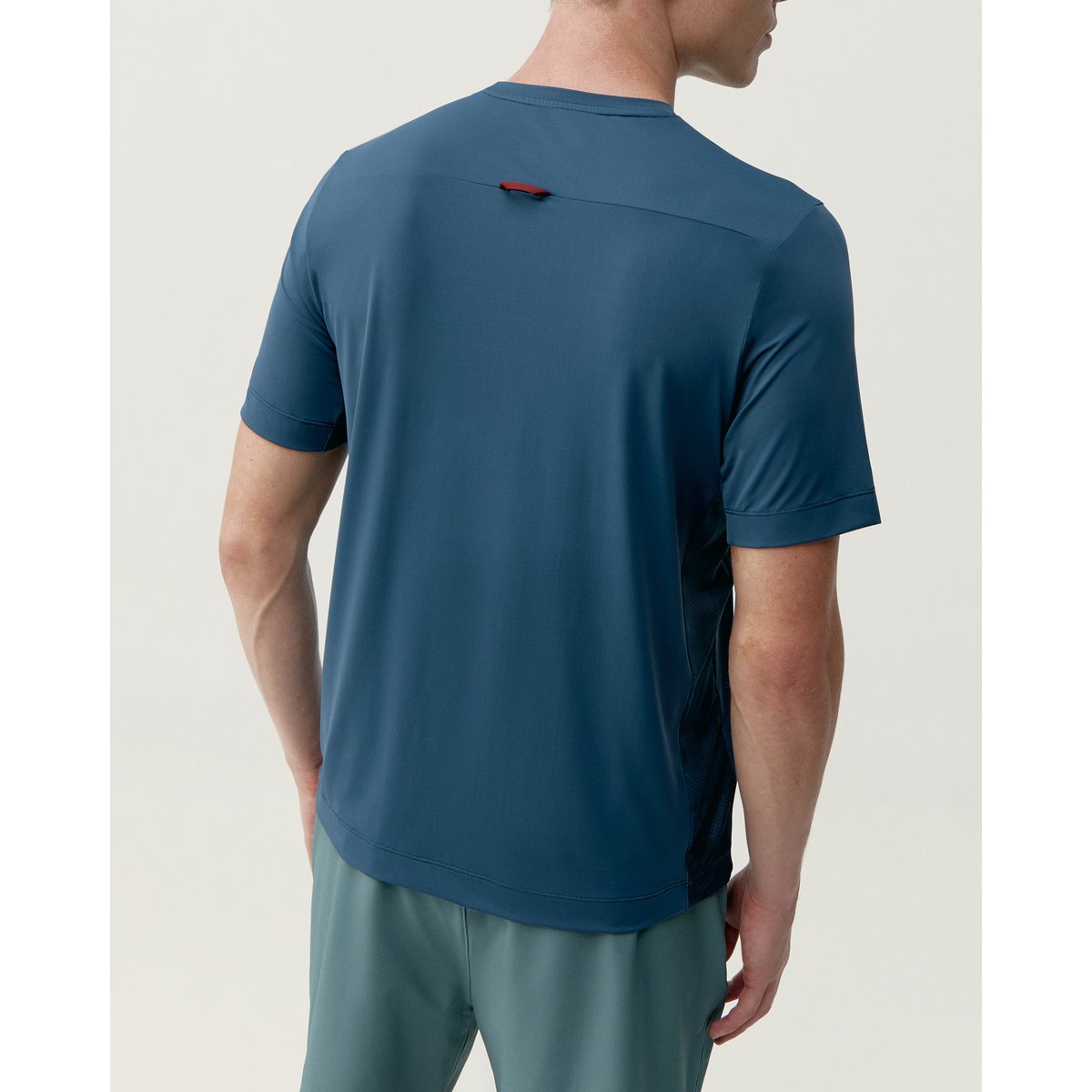 T-Shirt de sport Performance manches courtes VOLTA bleu foncé, BORN