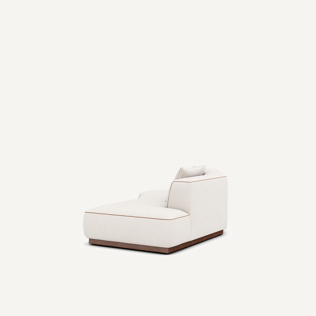 Halbsofa, rechts, aus Baumwolle und Leinen, JACOPO beige, AM.PM