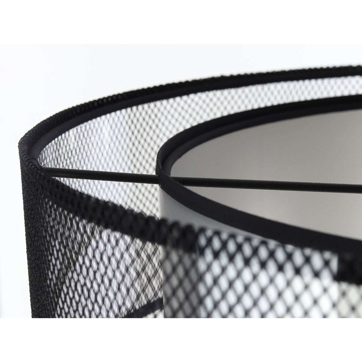 Suspension DUO ÉLÉGANT filet noir et argent satiné et brillant, BPS KONCEPT