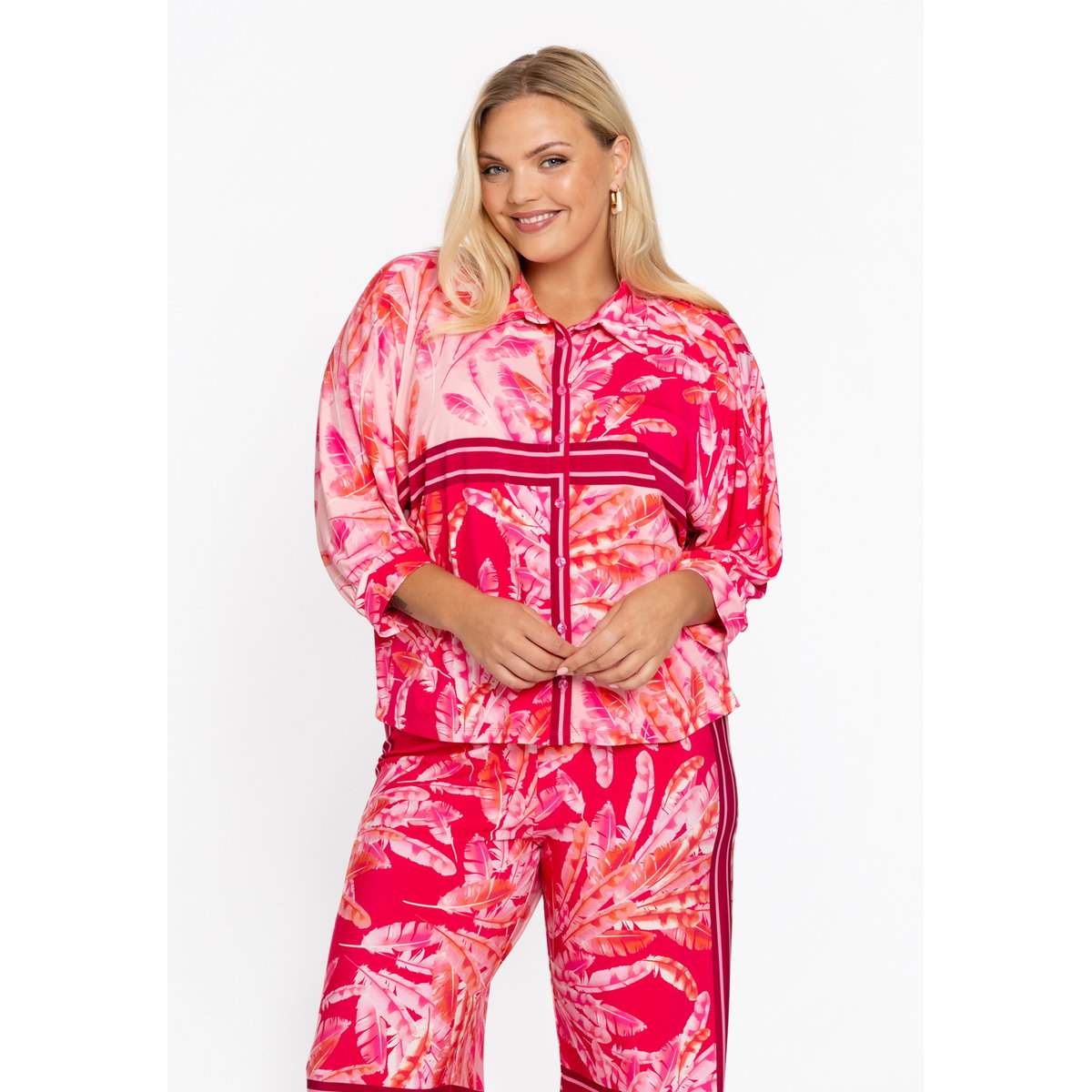 Chemise imprimé / imprimée rose, YOEK