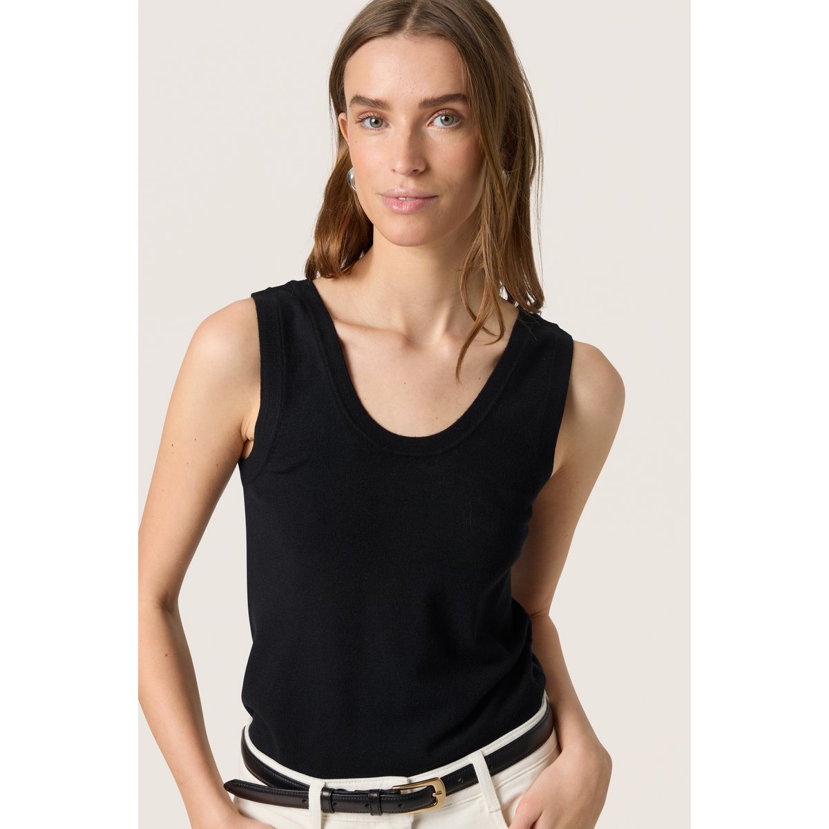 Pullover tricoté noir black, SOAKED IN LUXURY