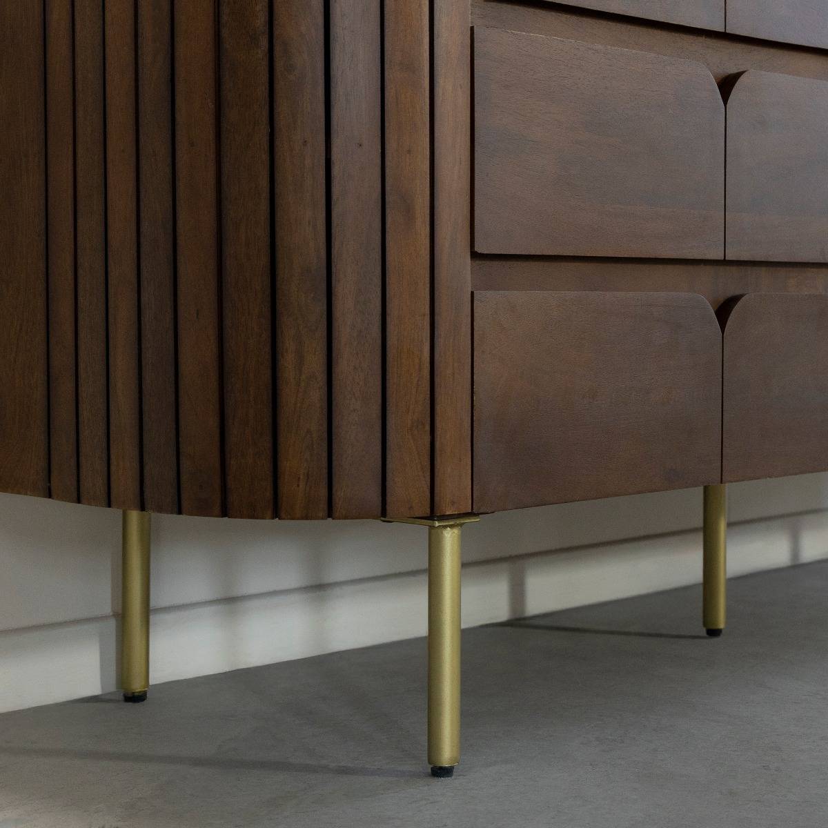 Commode en bois de manguier SIENNE bois foncé, MADE IN MEUBLES 