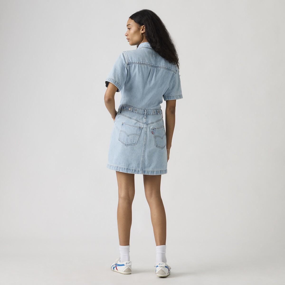 Robe courte manches courtes denim denim clair, LEVI'S